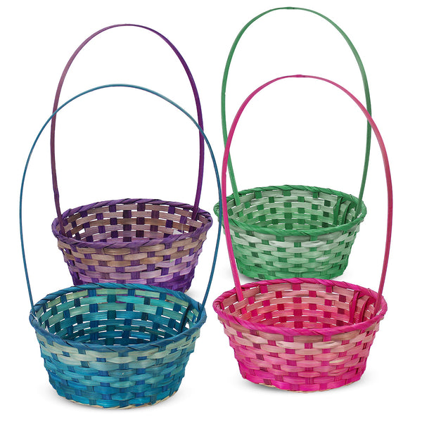 Woven Easter Basket - Round