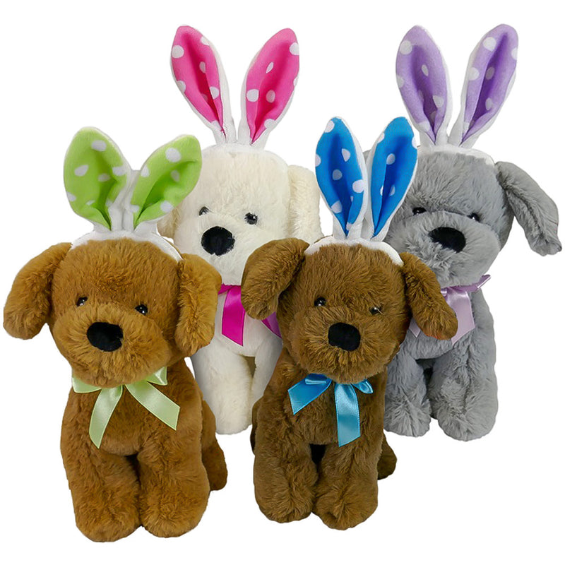 Stuffed Bunny Ear Puppy 8-1/2"