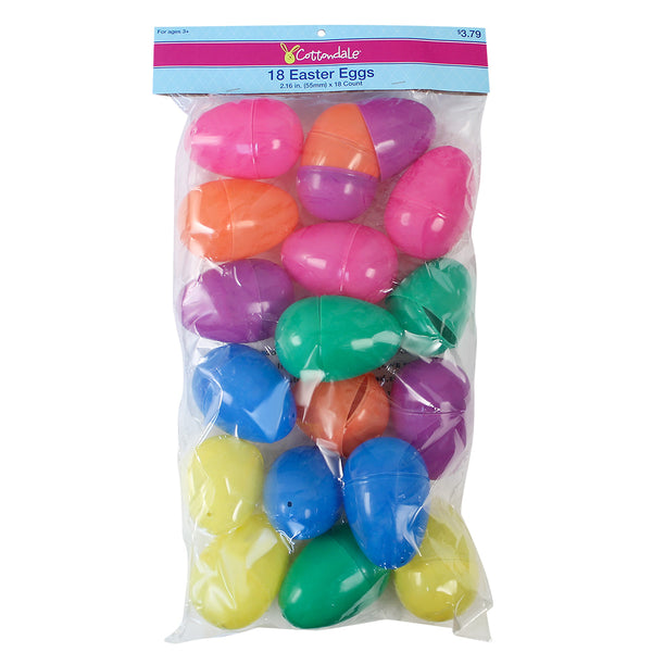 Closeout Easter Eggs 3.25" (18 Pack)