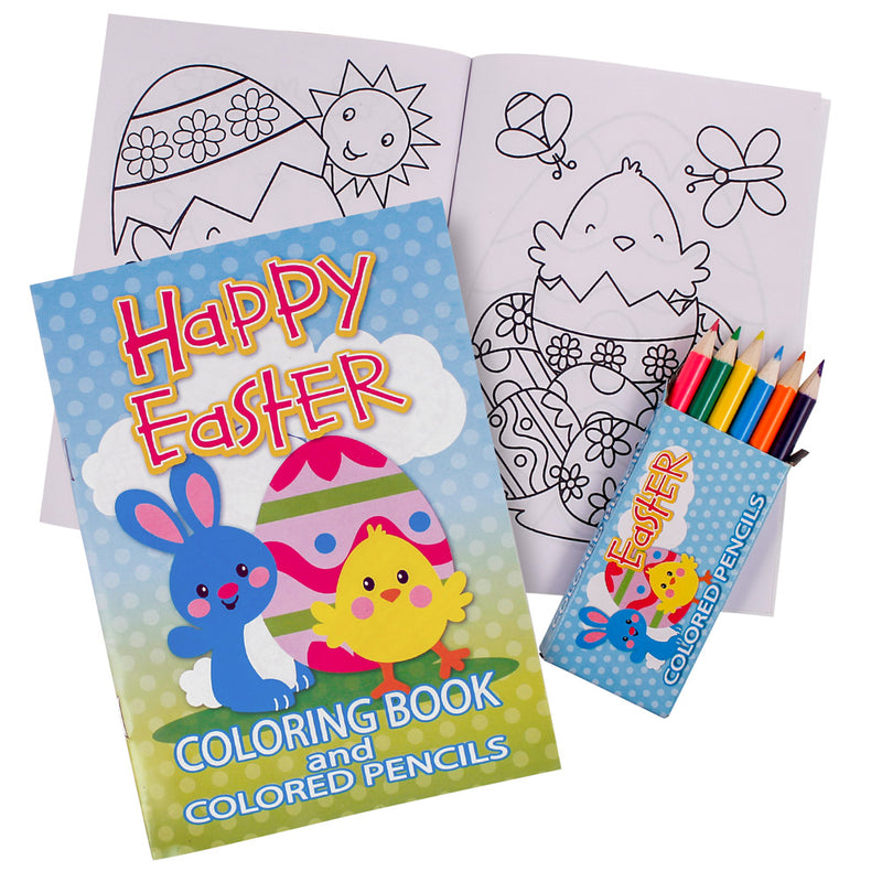 Easter Coloring Book With Pencils (DZ)