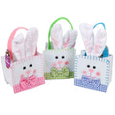 Mini Felt Bunny Easter Basket Assorted 5"