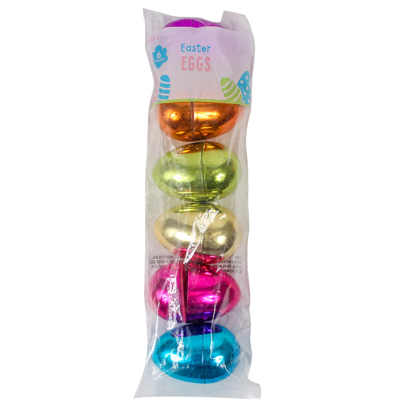 Closeout Easter Eggs Metallic 3.25" (6 Pack)
