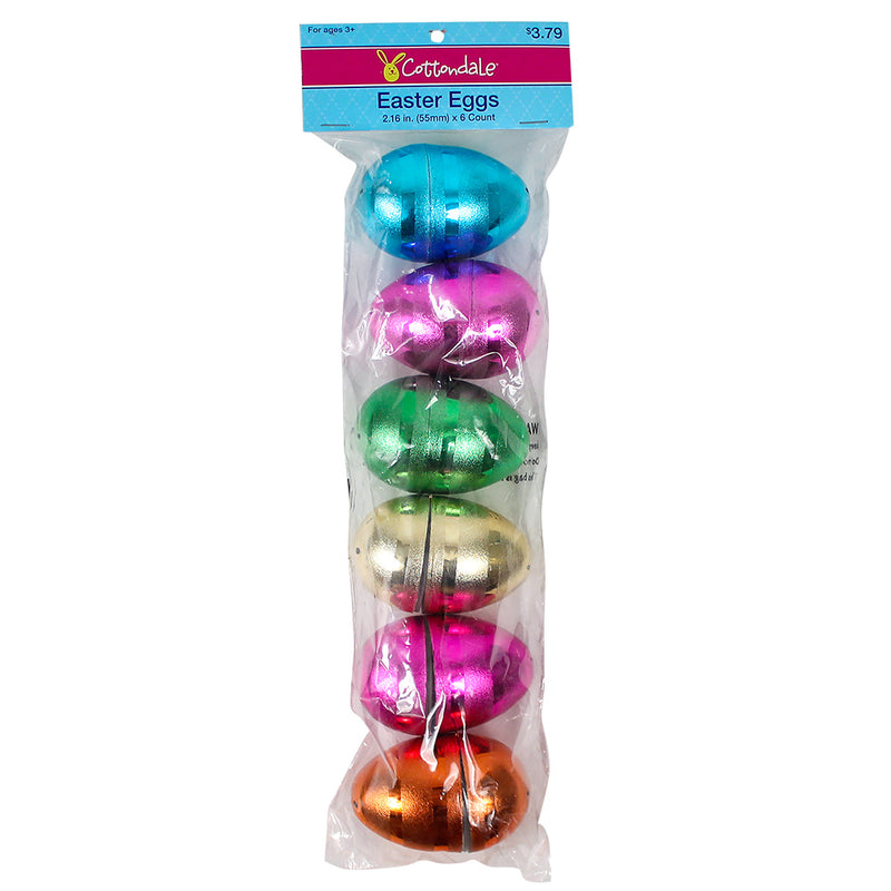 Closeout Easter Eggs Fancy 3.25" (6 Pack)