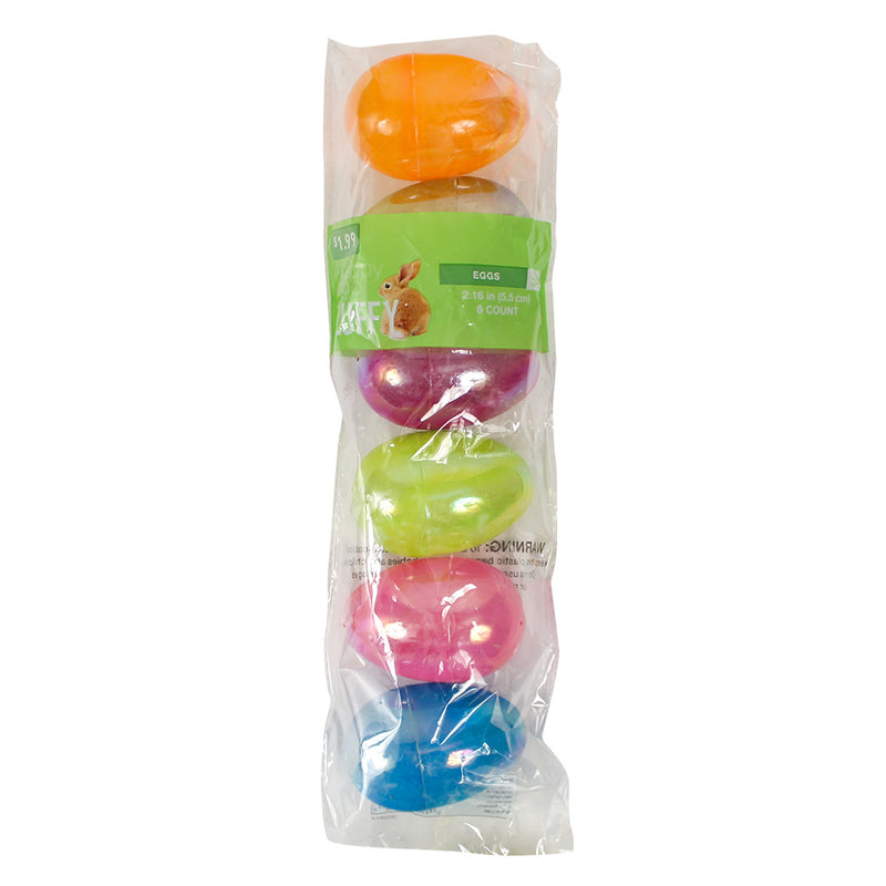 Closeout Easter Eggs Neon 3.25" (6 Pack)