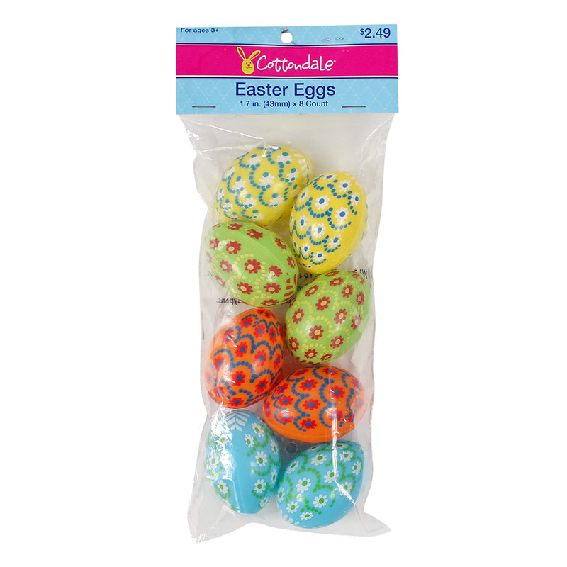 Closeout Easter Eggs Pattern 2.25" (8 Pack)