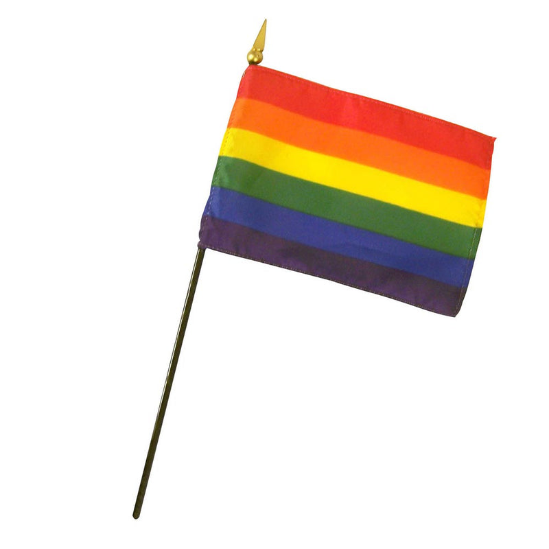 Flag - Rainbow 4" x 6" Poly