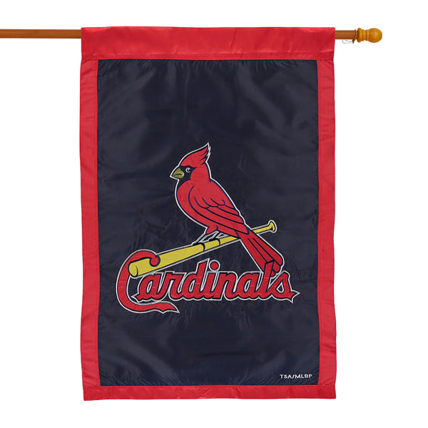 St. Louis Cardinals Applique House Flag 44"