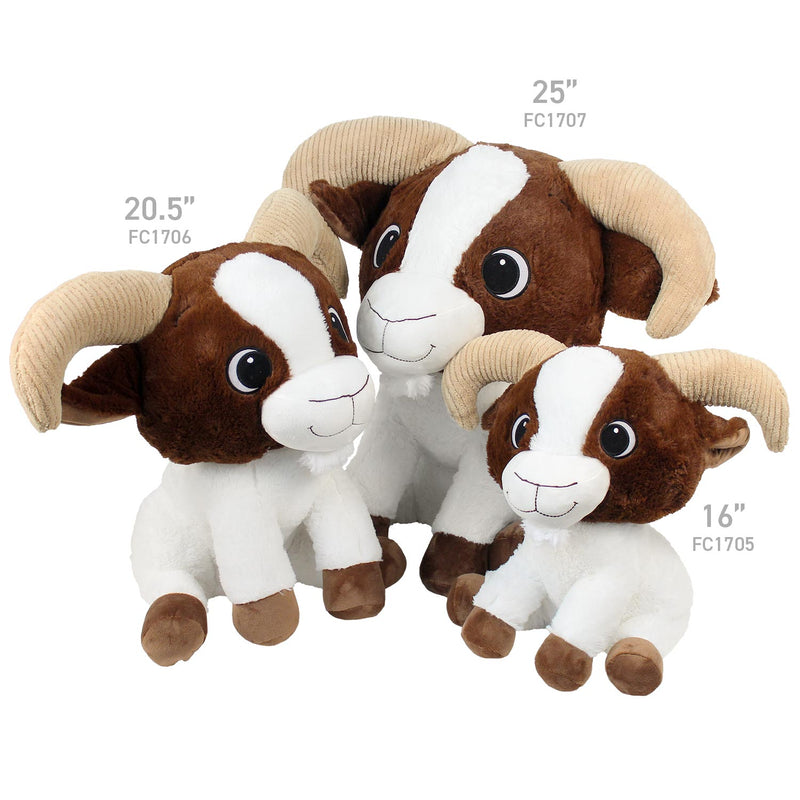 Plush Billy Goat Assorted 25"