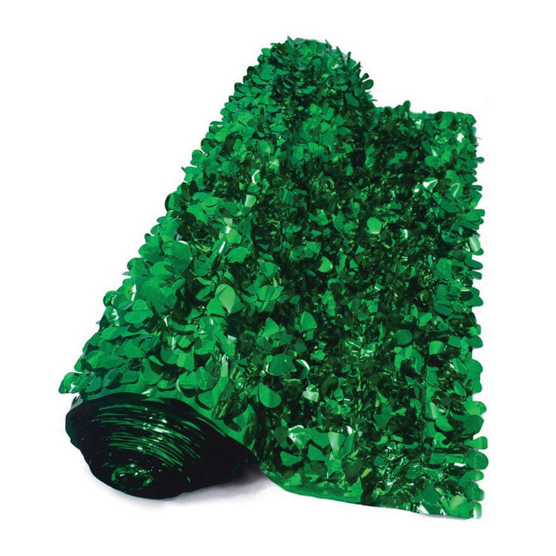 Float Sheeting - Metallic Floral 36" x 15' Green