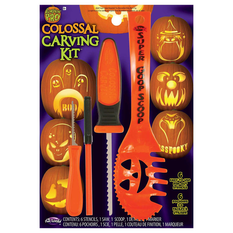 Colossal Pumpkin Carving Kit 10pc
