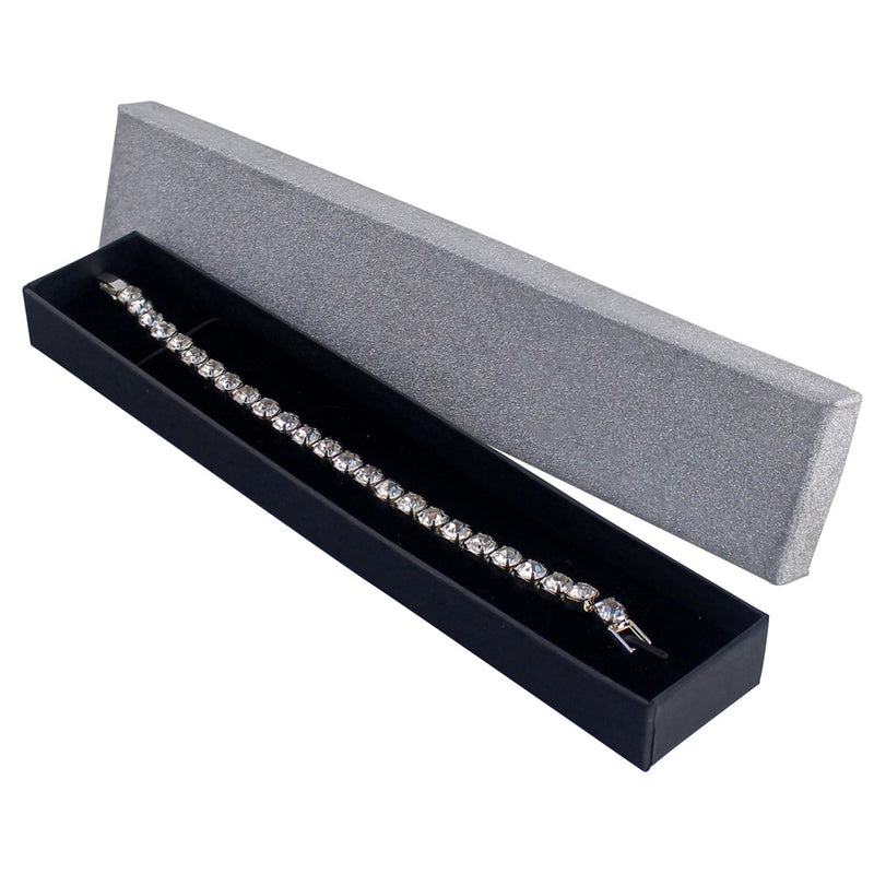 Silver Crystal Tennis Bracelet