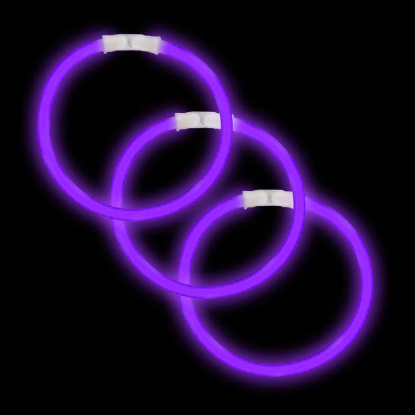 Glow Bracelets 8" Purple (50 PACK)