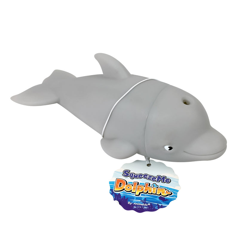 Squeeze Me Dolphin Grey 9"