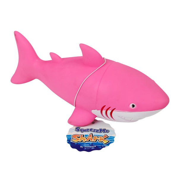 Squeeze Me Shark Pink 9"