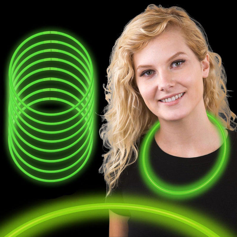 Glow Necklaces 22" Green (50 PACK)