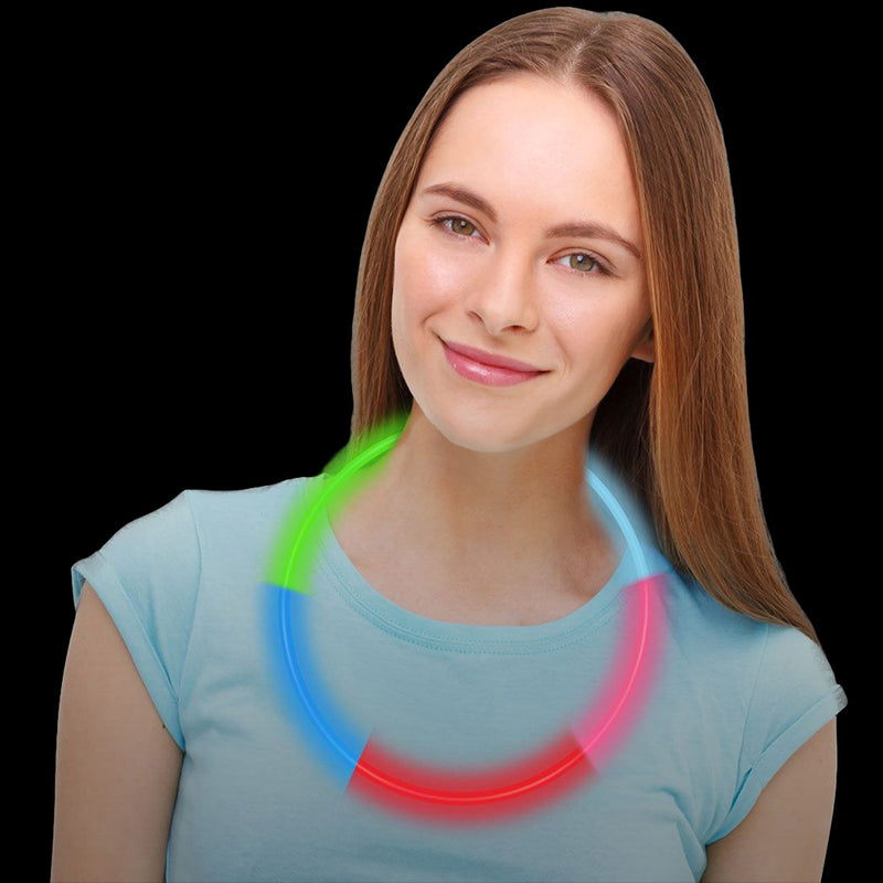 Rainbow Glow Necklaces 22" (50 PACK)