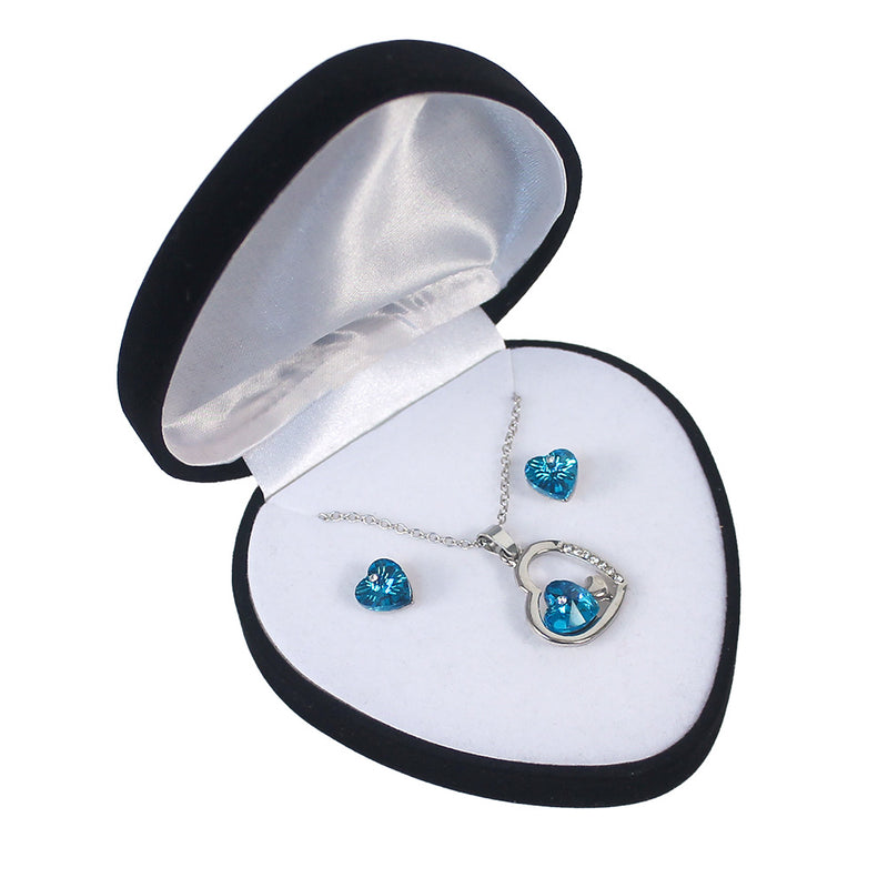 Jewelry Blue Stone Jewelry Set