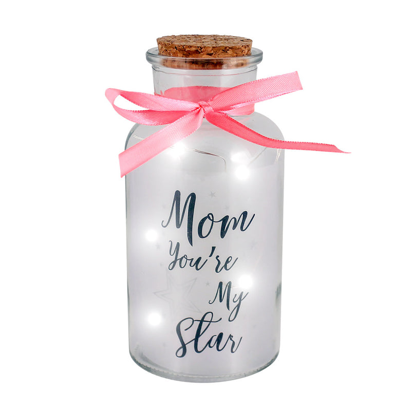 Mom Light Up Starlight Jar 6-3/4"
