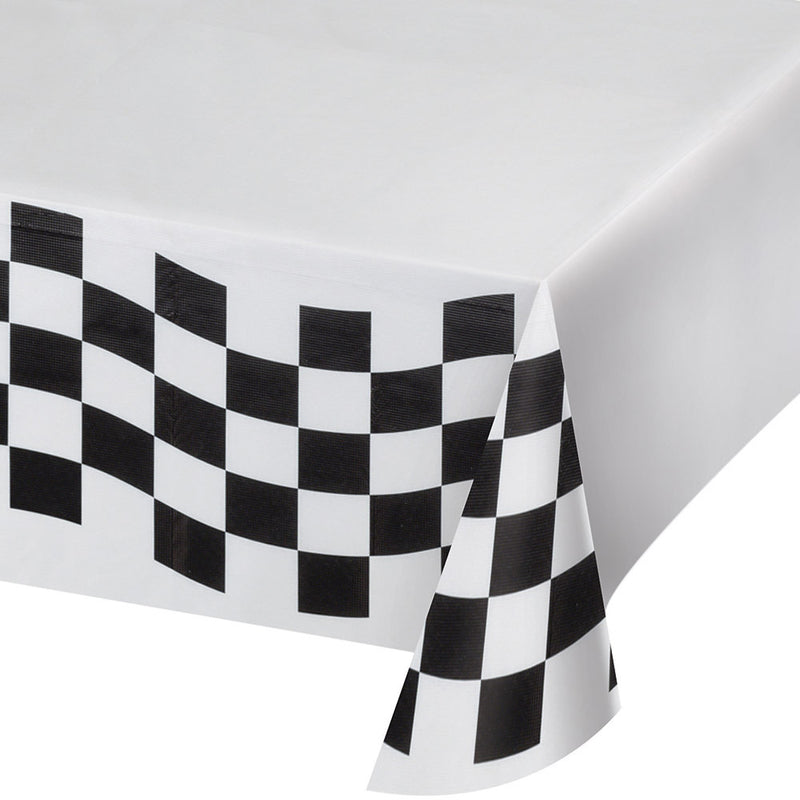 Checkered Flag Paper Tablecover 54 x 102