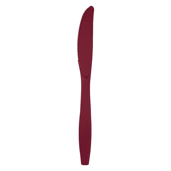 Plastic Knives - Burgundy (24 PACK)