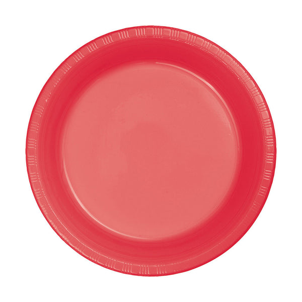 Plastic Plates 9" Coral (20 PACK)