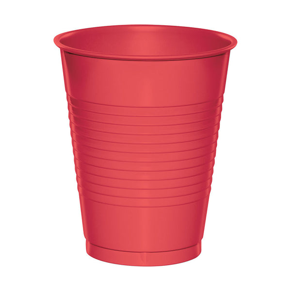 Plastic Cups 16 oz Coral (20 PACK)
