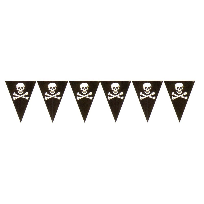 Pirate Flag Pennant String 12'