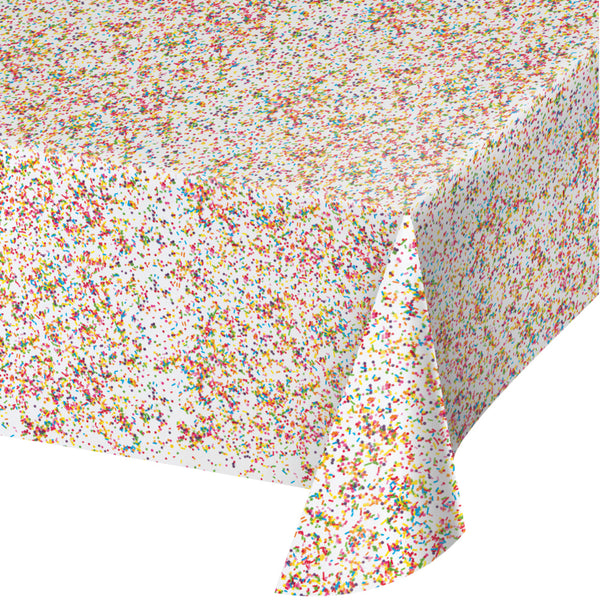 Happy Birthday Sprinkles Tablecover 54" x 102"