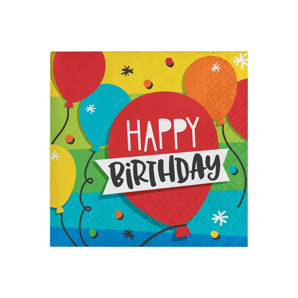 Hoppin' Birthday Beverage Napkins (16 PACK)