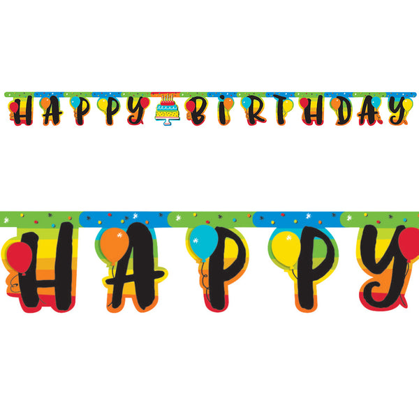 Hoppin' Birthday Jointed Banner 10'