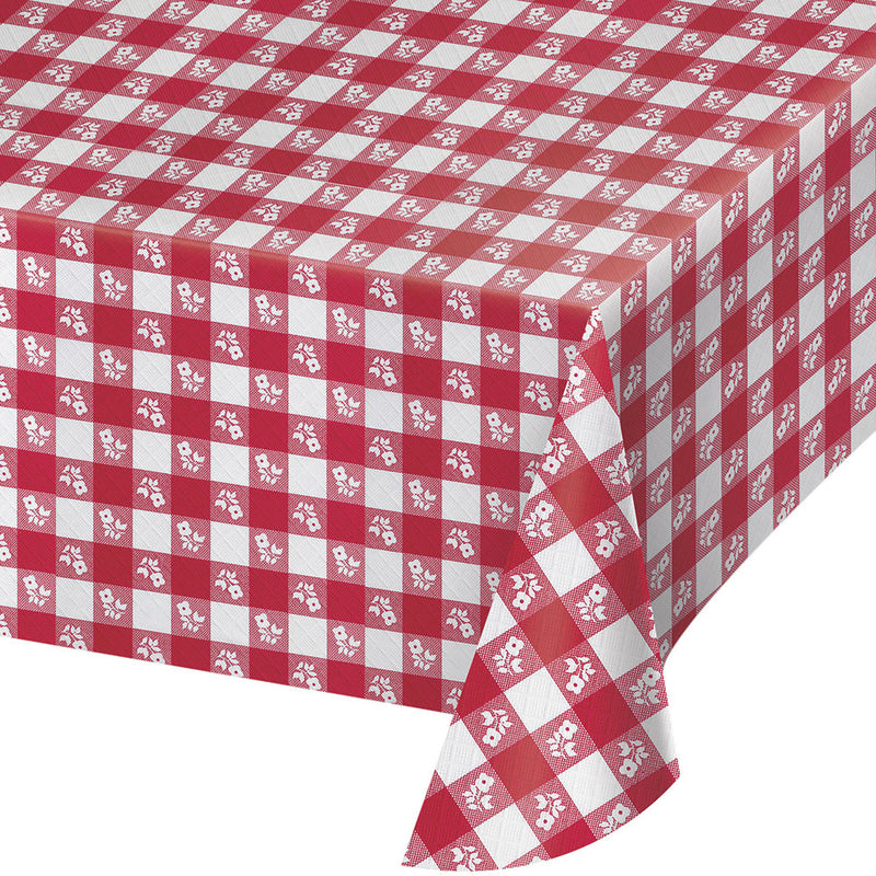 Red Gingham Tablecover 54" x 108"