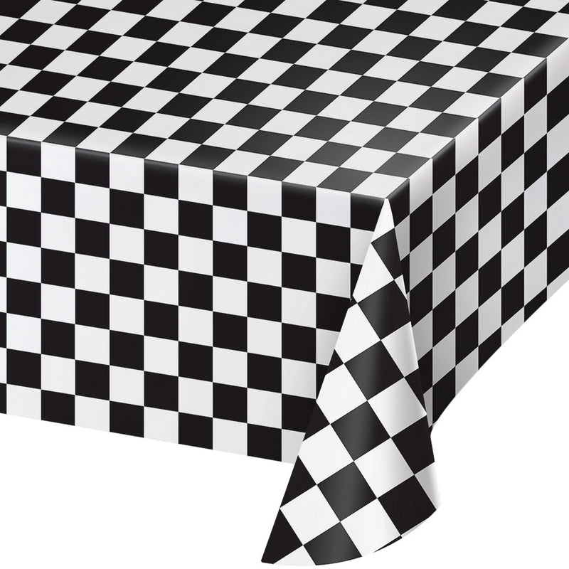 Checkered Plastic Tablecover 54 x 108