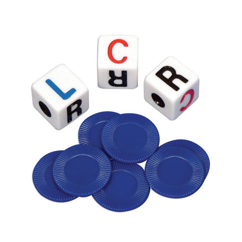 Koplow Games Left Center or Right Dice Game, Assorted Colors - 1 tube