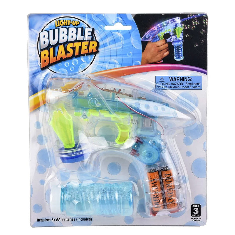 Light Up Bubble Gun 7"