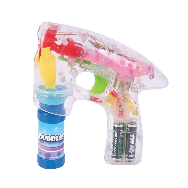 Light Up Bubble Gun 7"