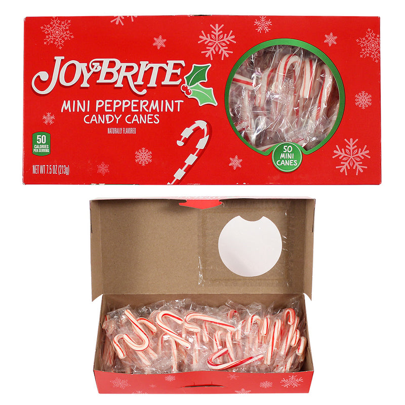 Mini Peppermint Candy Canes (50 PACK)