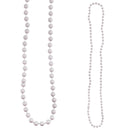 Bead Round 7mm 33" White (DZ)