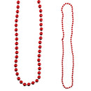 Bead Round 7mm 33" Red (DZ)