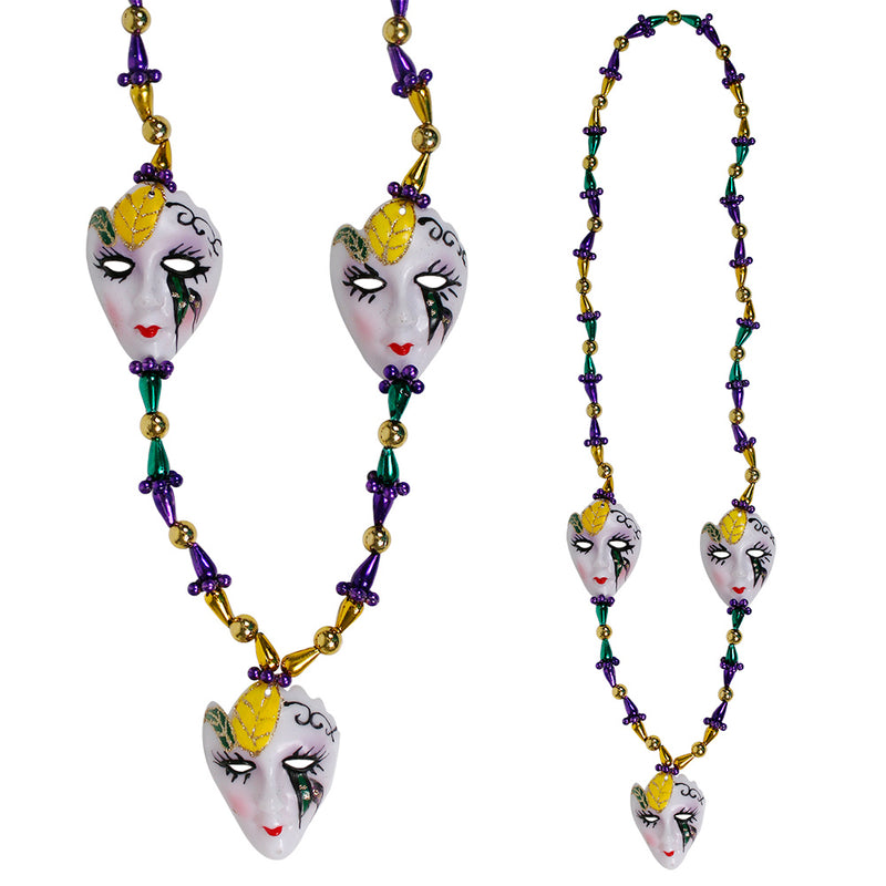 Bead Painted Faces 42" (6 PACK)