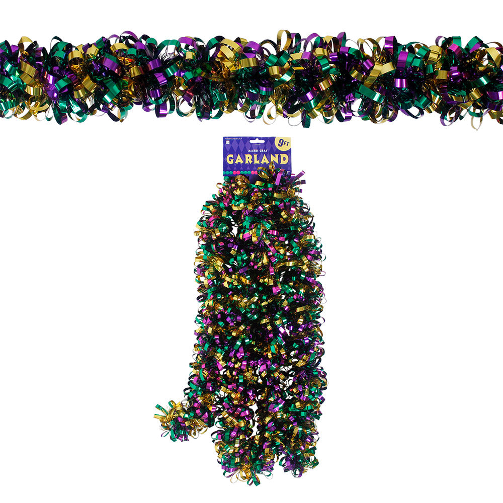 Mardi Gras Garland Jumbo 3" x 9'
