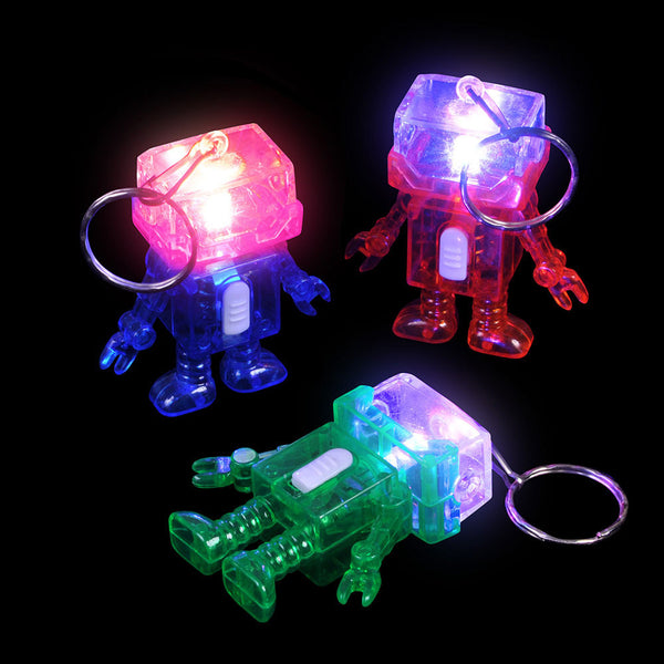 Light Up Robot Keychain 2" (DZ)