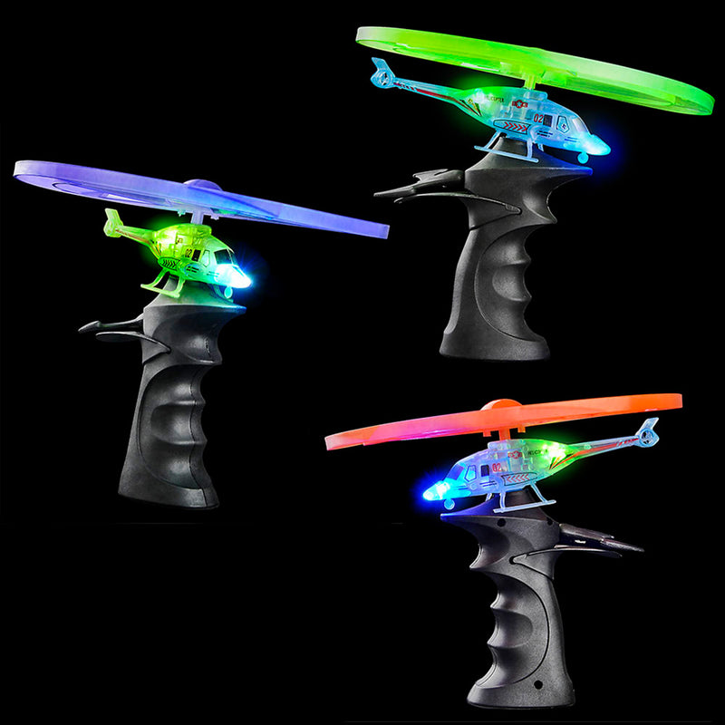 Light Up Ripcord Helicopter 6"