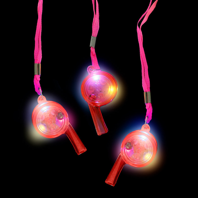 Light Up Whistle Necklace 1-3/4"