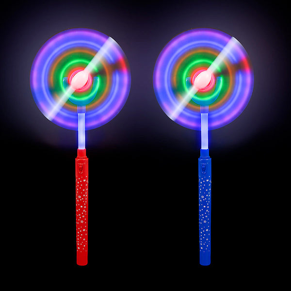 Light Up Swivel Spinner Wand 15"