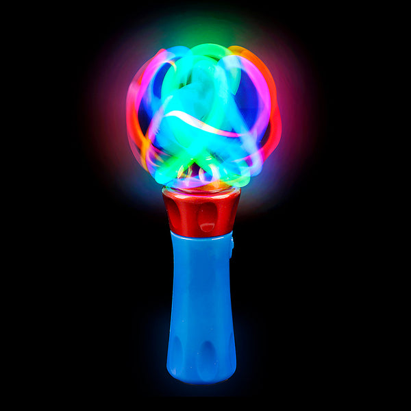 Light Up Orbiter Spin Wand 7"