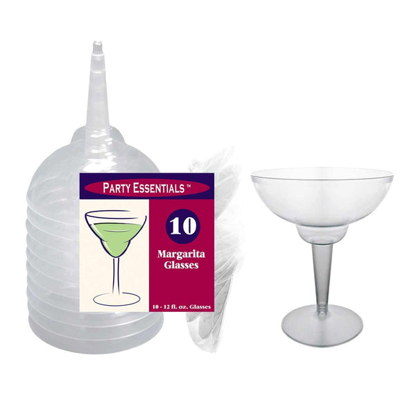 Plastic Margarita Glass 12 oz. (10 PACK)