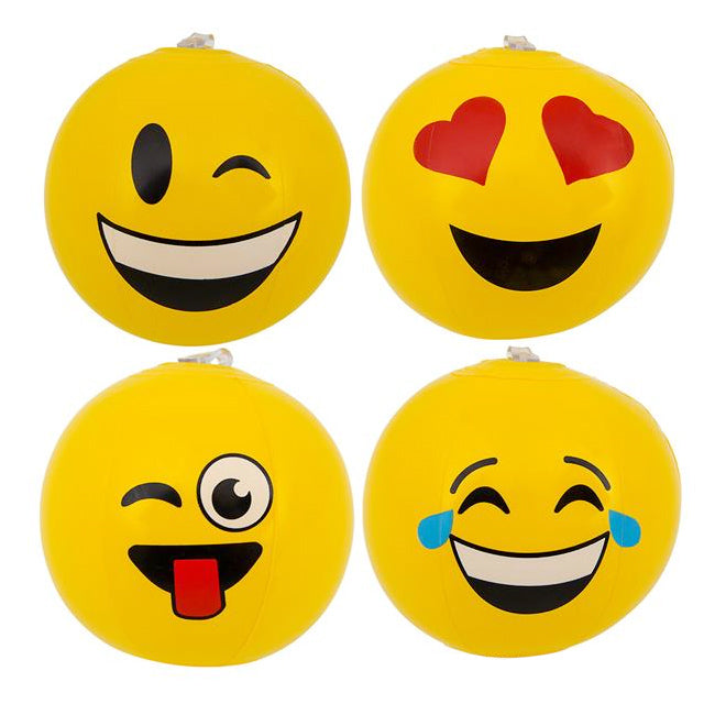 Inflate Mini Emoji Beach Balls 6"