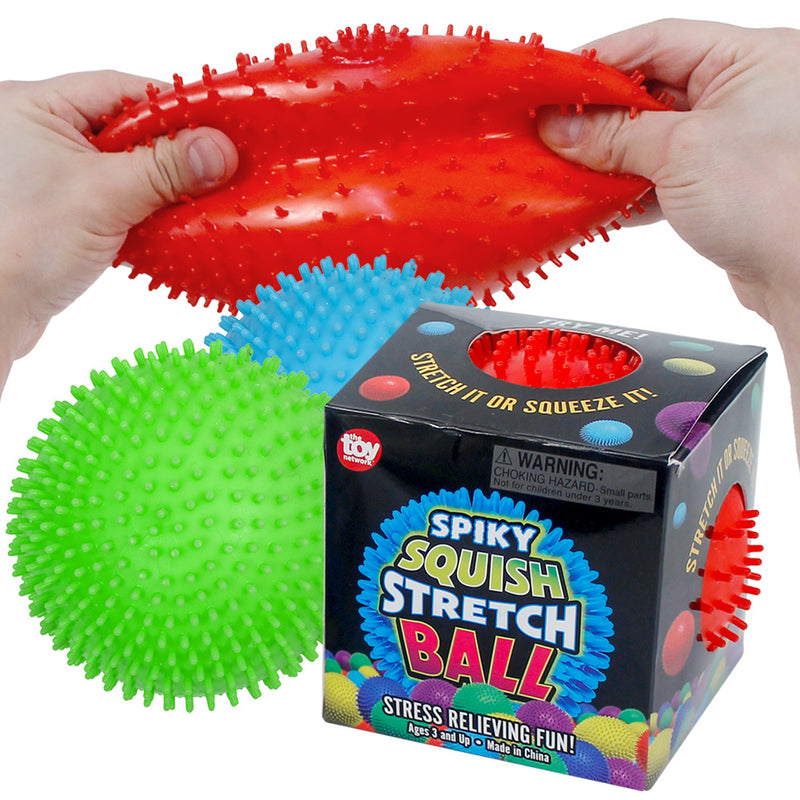 Squish Spiky Stretch Gummi Ball 4"