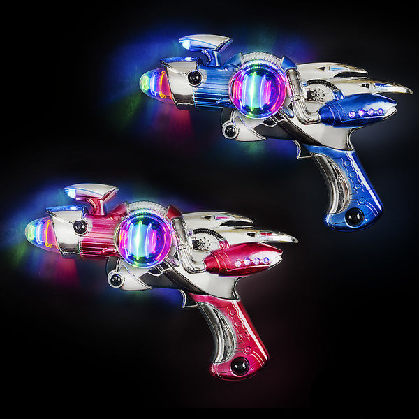 Light Up Spinning Space Blaster 11.5"