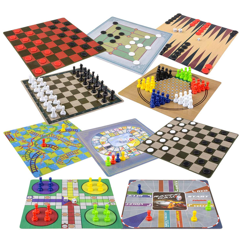 10 In 1 Classic Board Game Set 11"